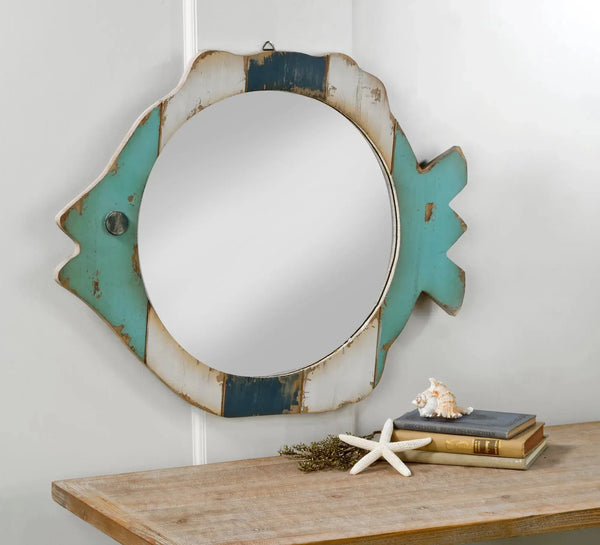Wooden Fish Mirror - Gifts for You 'n Me