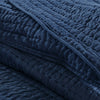Serene 3 Piece Hand Quilted Cotton Quilt Set - Blue