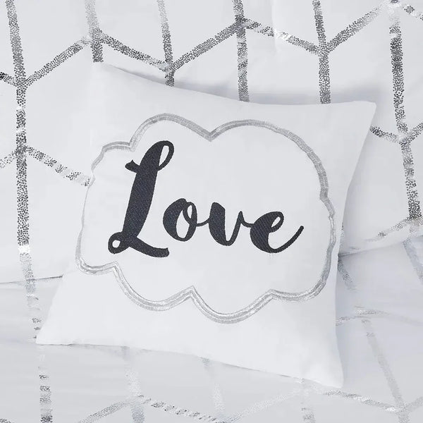 Raina Metallic Printed Comforter Set by Intelligent Design - Gifts for You 'n Me