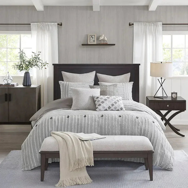 Essence Cotton Clip Jacquard Comforter Set by Madison Park Signature - Gifts for You 'n Me