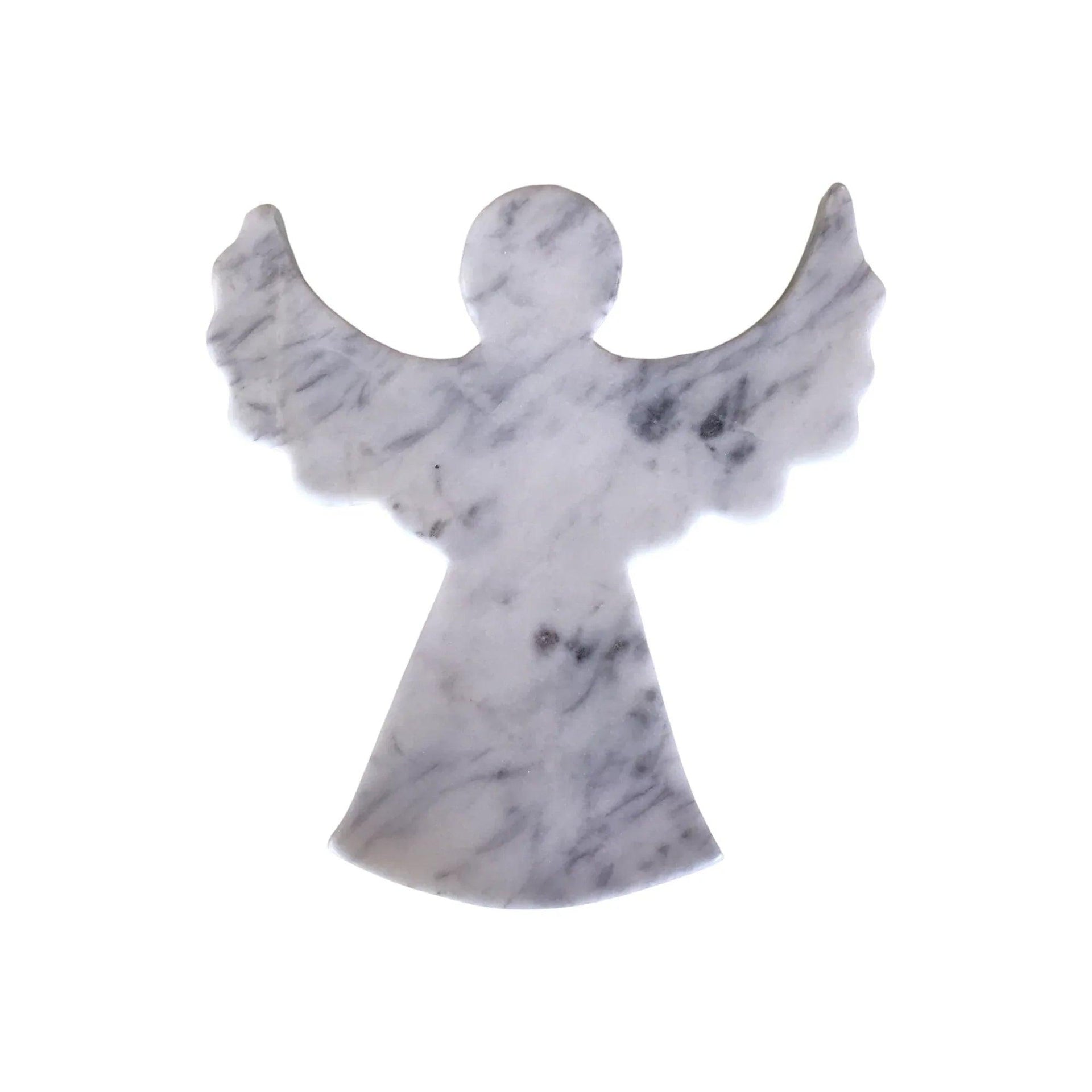 White Marble Angel of Peace Wall Décor & Paper Weight - Gifts for You 'n Me