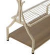 Garment Rack with Wood Veneer Base