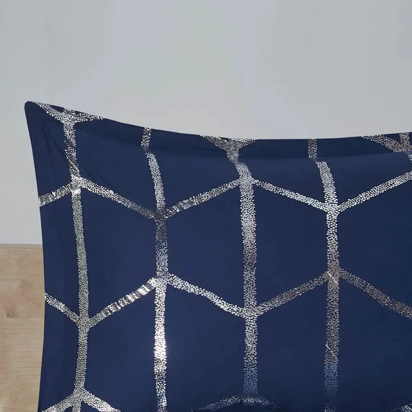 Raina Metallic Printed Comforter Set by Intelligent Design - Gifts for You 'n Me