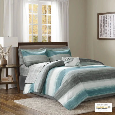 Saben Complete Comforter and Cotton Sheet Set  by Madison Park Essentials