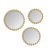 Marlowe Round Gold Wall Decor Mirror 3 Piece Set