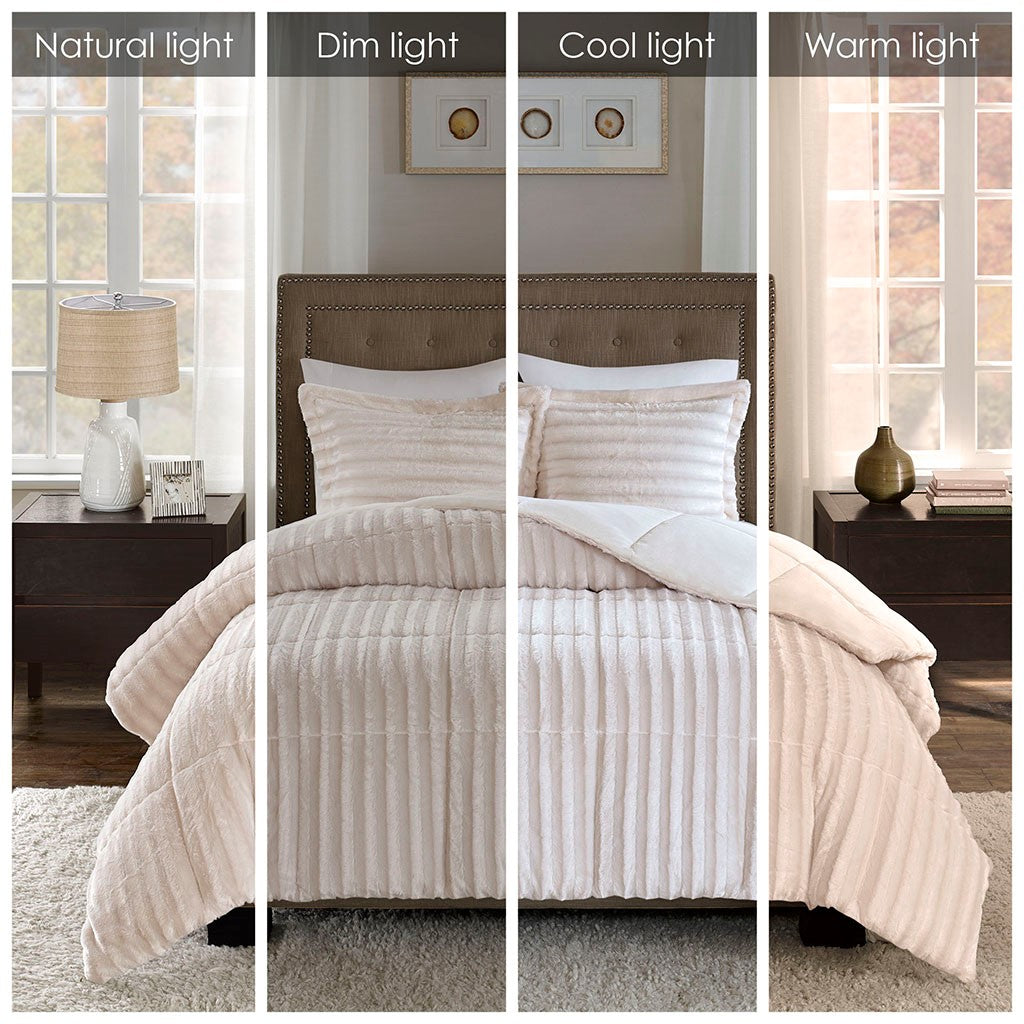 Duke Faux Fur Comforter Mini Set by Madison Park