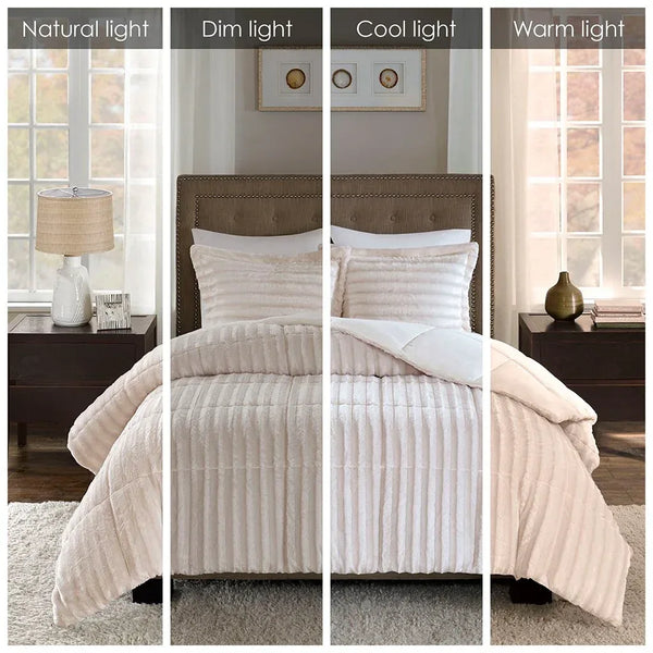 Duke Faux Fur Comforter Mini Set by Madison Park - Gifts for You 'n Me