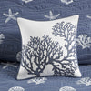 Seaside 4 Piece Cotton Coverlet Set - Navy