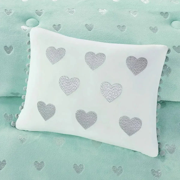 Rosalie Metallic Printed Plush Comforter Set by Mi Zone - Gifts for You 'n Me