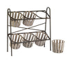 2-Tier Iron Display w/ Removable Baskets