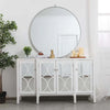 60 inch Mirrored Credenza in White