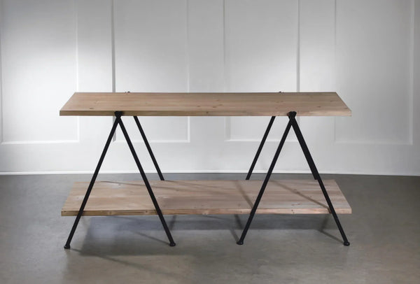2-Tier Wooden Plank Table - Gifts for You 'n Me