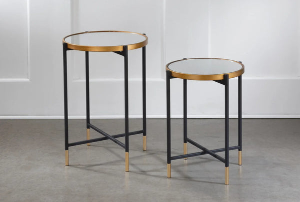 Mirror Side Tables - Set of 2 - Gifts for You 'n Me