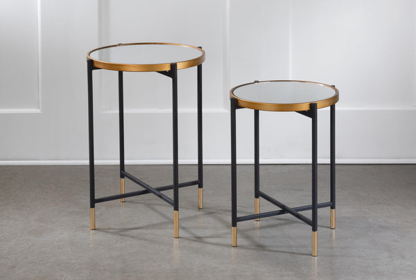 Mirror Side Tables - Set of 2 - Gifts for You 'n Me