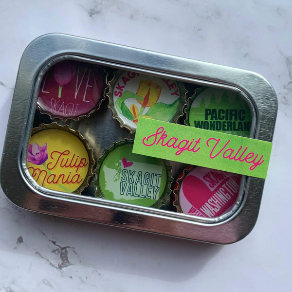 Skagit Valley, Washington Magnets - Set of 6 - Gifts for You 'n Me