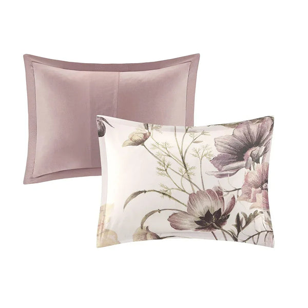 Cassandra 8 Piece Cotton Printed Comforter Set - Blush - Gifts for You 'n Me