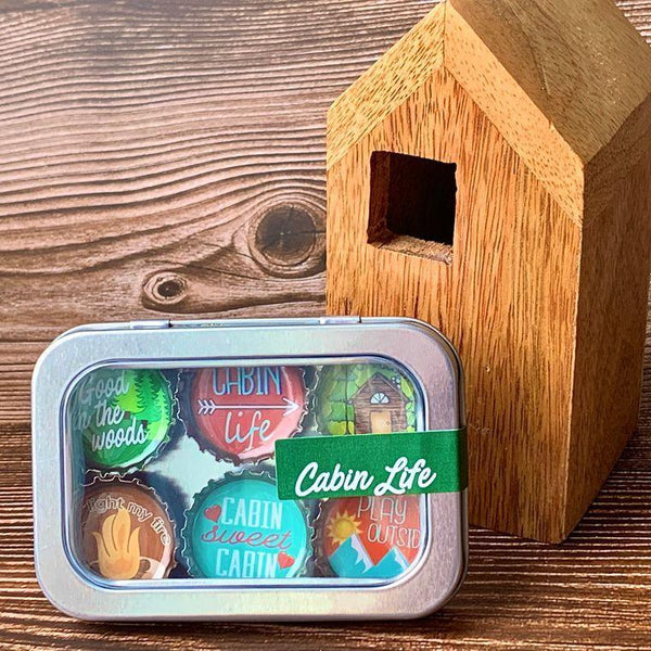 Cabin Life Magnets - Set of 6 - Gifts for You 'n Me