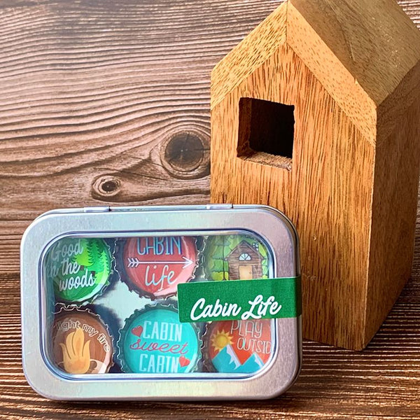 Cabin Life Magnets - Set of 6