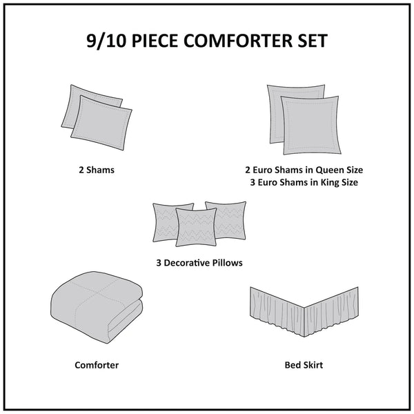Canovia Springs Jacquard Comforter Set - Gifts for You 'n Me