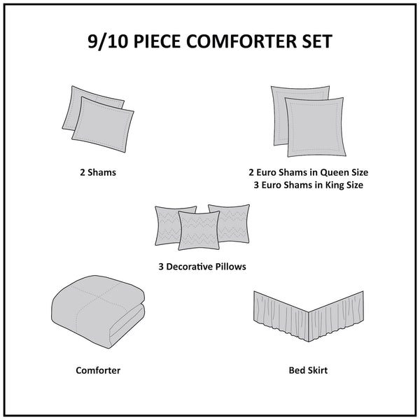 Canovia Springs Jacquard Comforter Set