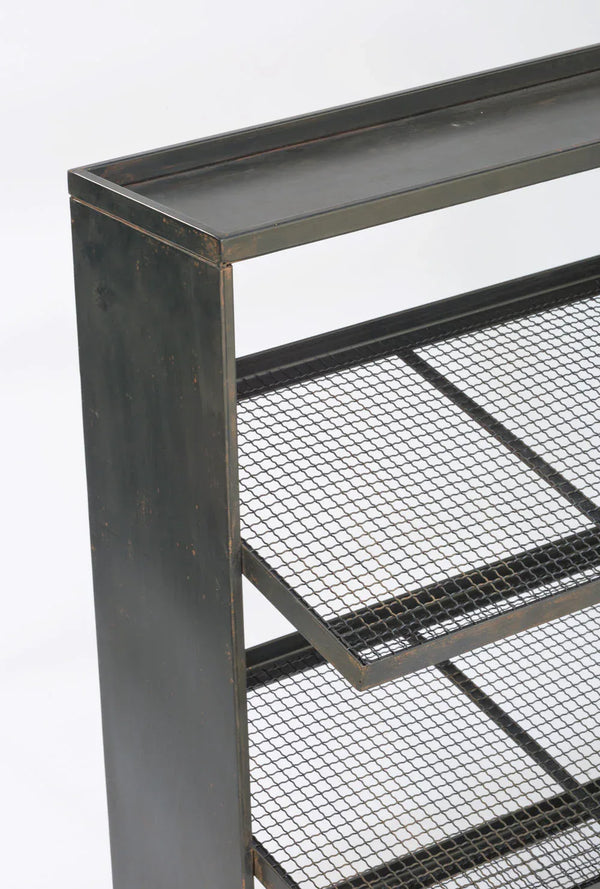 Industrial Black Iron 12-Bin Shelf - Gifts for You 'n Me