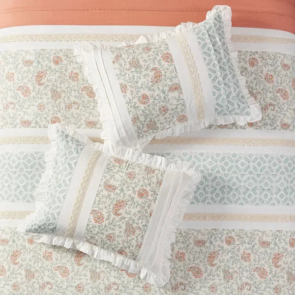 Dawn 9 Piece Cotton Percale Comforter Set by Madison Park - Gifts for You 'n Me