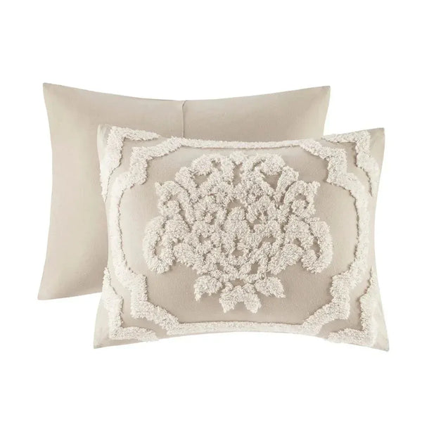 Viola 3 Piece Tufted Cotton Chenille Damask Comforter Set by Madison Park - Gifts for You 'n Me
