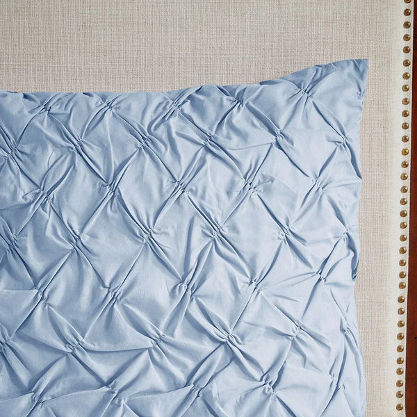 Cassandra 8 Piece Cotton Printed Comforter Set - Blue - Gifts for You 'n Me