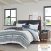 Mila 3 Piece Cotton Navy Comforter Set with Chenille Tufting by INK+IVY
