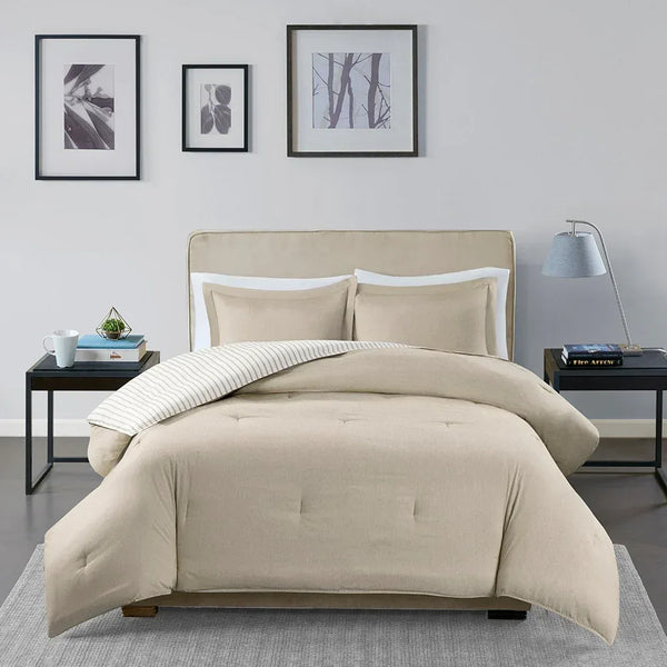 Hayden Reversible Yarn Dyed Down Alternative Comforter Set by Madison park Essentials - Gifts for You 'n Me