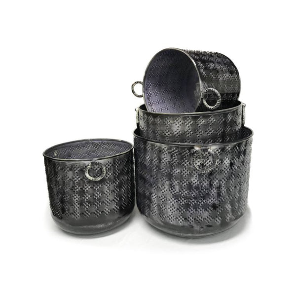 Set Of 4 Embossed Matrix Planters - Gifts for You 'n Me