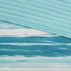 Marina 6 Piece Quilted Microfiber Coverlet Set with Throw Pillows - Aqua