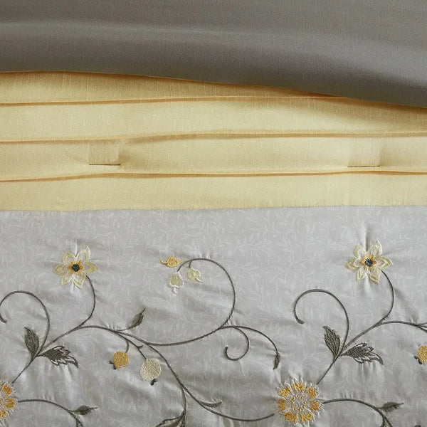 Serene Embroidered 7 Piece Comforter Set by Madison Park - Gifts for You 'n Me