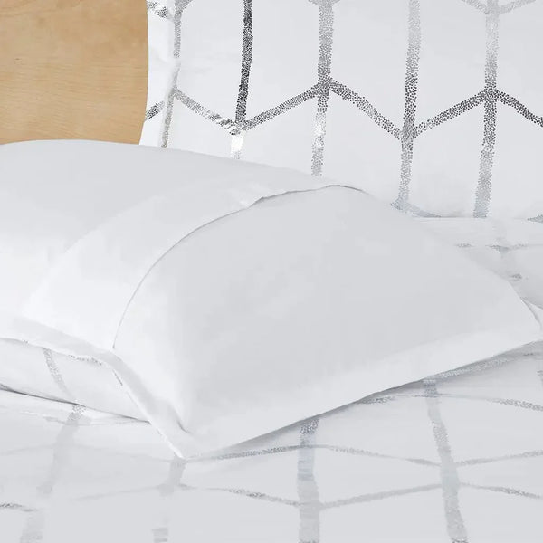 Raina Metallic Printed Comforter Set by Intelligent Design - Gifts for You 'n Me