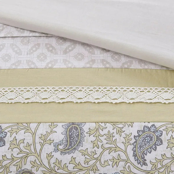 Dawn 9 Piece Cotton Percale Comforter Set by Madison Park - Gifts for You 'n Me