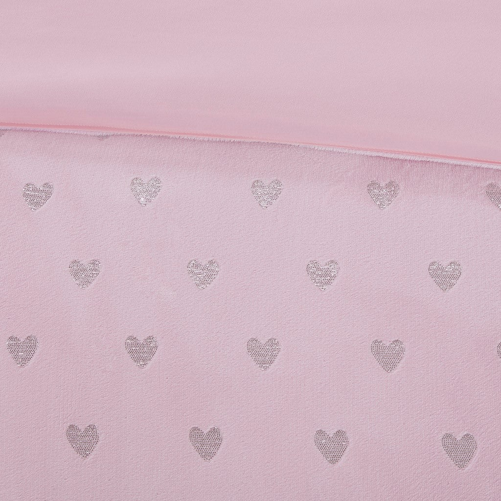 Rosalie Metallic Printed Plush Comforter Set by Mi Zone