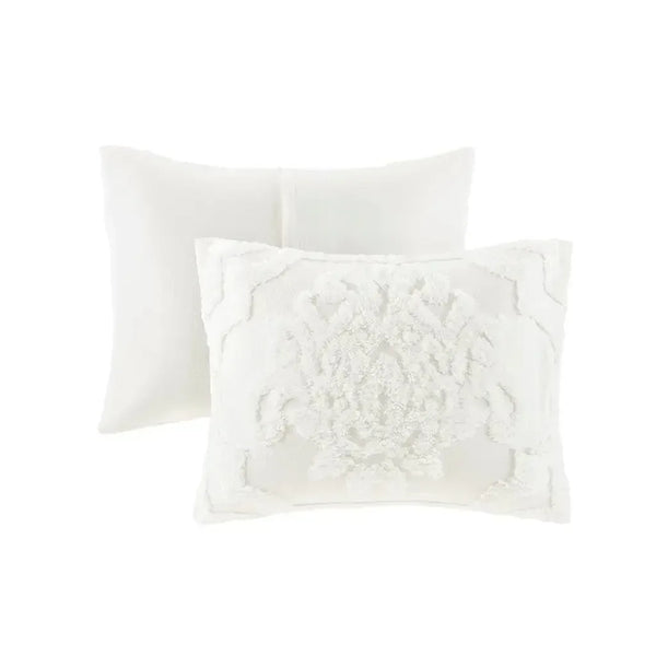 Viola 3 Piece Tufted Cotton Chenille Damask Comforter Set by Madison Park - Gifts for You 'n Me