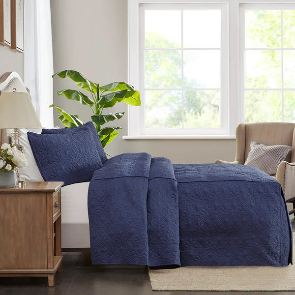 Quebec 3 Piece Fitted Bedspread Set by Madison Park - Gifts for You 'n Me