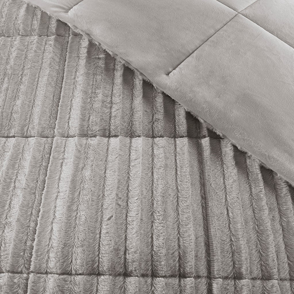 Duke Faux Fur Comforter Mini Set by Madison Park