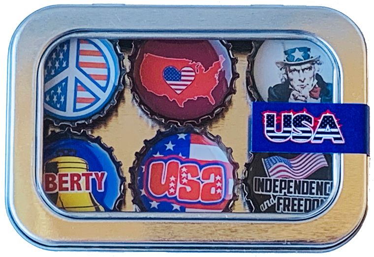 USA Magnets - Set of 6