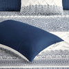 Mila 3 Piece Cotton Navy Comforter Set with Chenille Tufting by INK+IVY