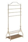 Garment Rack with Wood Veneer Base