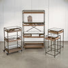 4-Tier Display with Glass Covered Storage Drawers