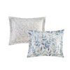 Sofia Reversible Comforter Set with Bed Sheets in Blue