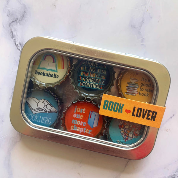 Book Lover Magnets - Set of 6