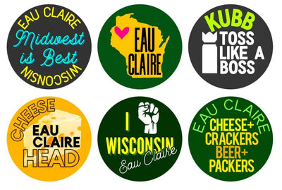 Eau Claire, WI Magnet - Set of 6