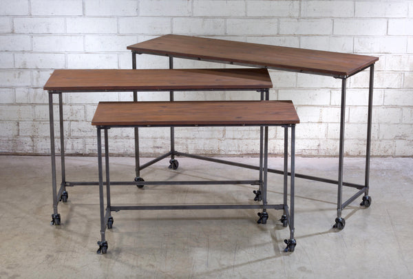 Wooden Nesting Display Tables (Set of 3)