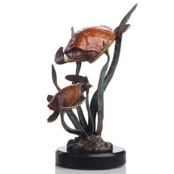 Tortuga's Pride - Double Turtles Sculpture