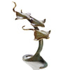 Triple Stingrays Sculpture