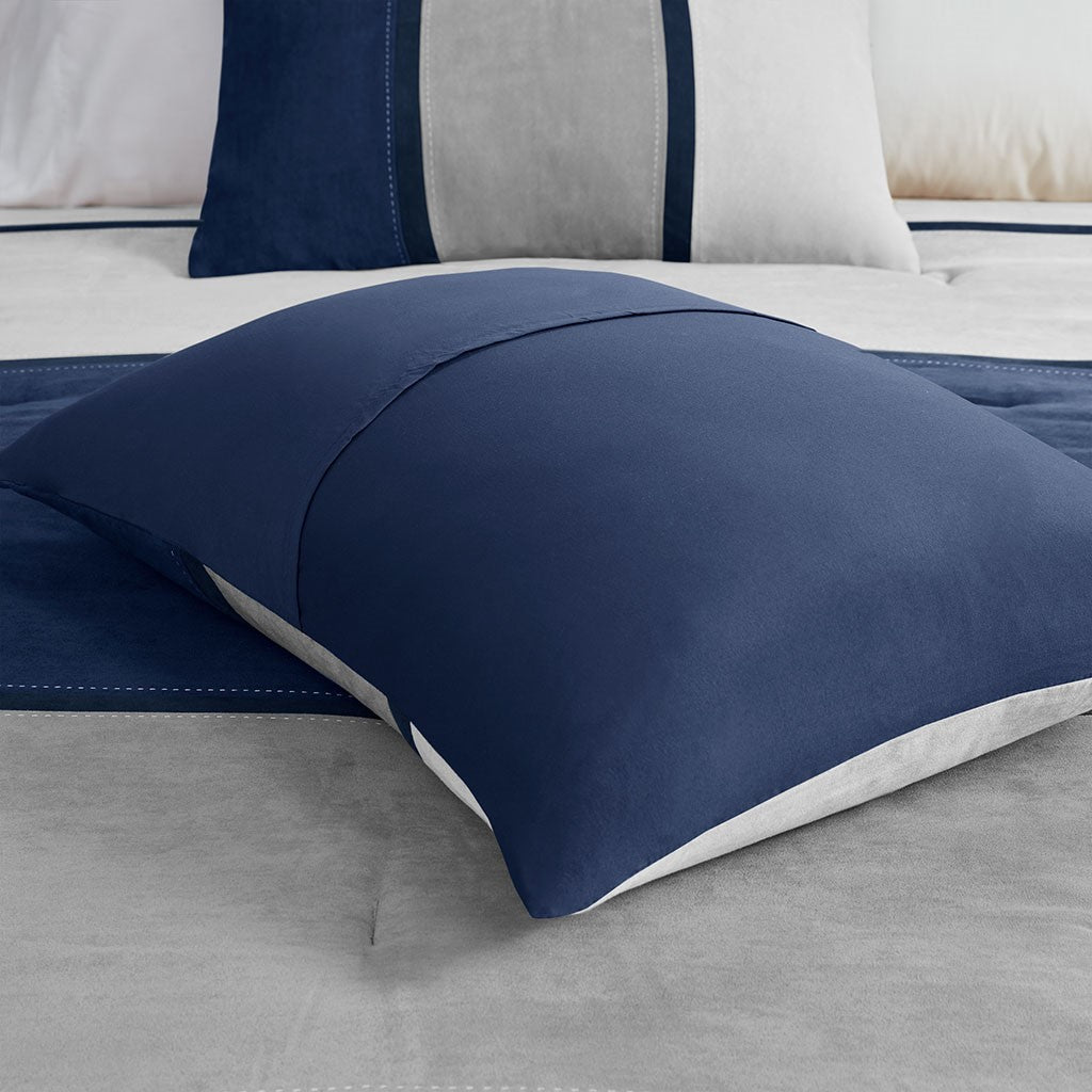 Palisades 7 Piece Faux Suede Comforter Set by Madison Park